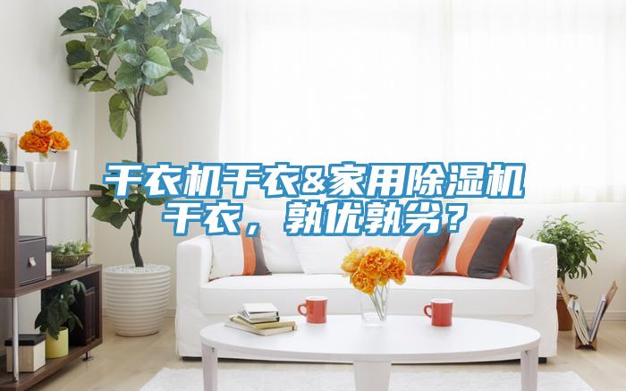 干衣機干衣&家用除濕機干衣,孰優孰劣?