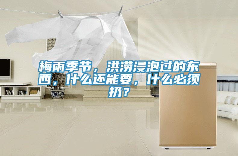 梅雨季節,洪澇浸泡過的東西,什么還能要,什么必須扔?