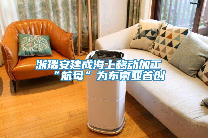 浙瑞安建成海上移動加工“航母”為東南亞首創