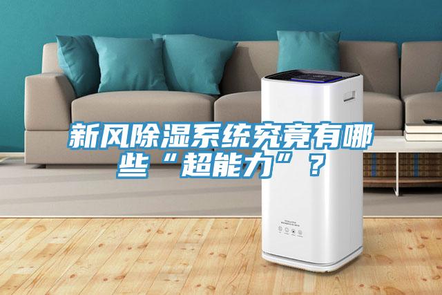 新風除濕系統究竟有哪些“超能力”？