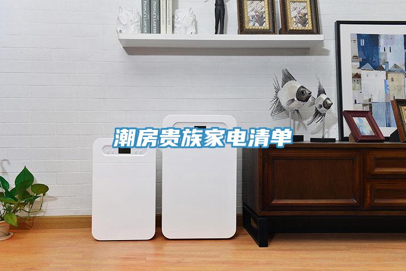 潮房貴族家電清單