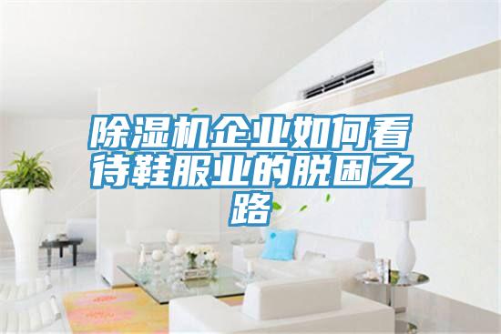 除濕機企業如何看待鞋服業的脫困之路