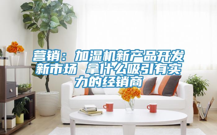 營銷：加濕機新產品開發新市場 拿什么吸引有實力的經銷商