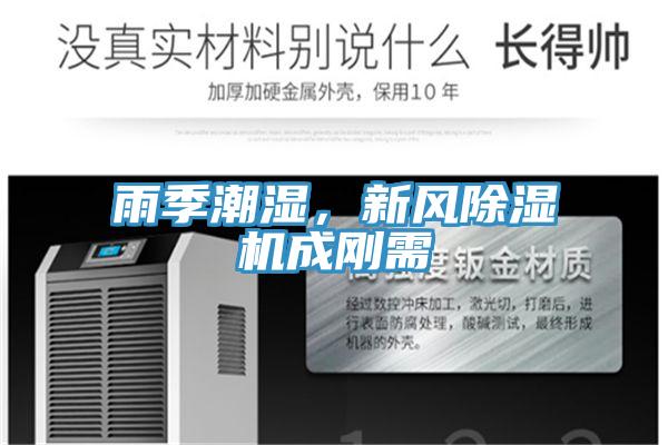 雨季潮濕，新風除濕機成剛需