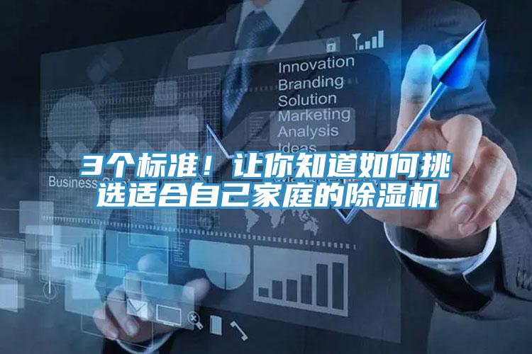 3個標準！讓你知道如何挑選適合自己家庭的除濕機