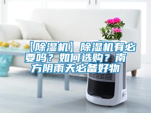 【除濕機】除濕機有必要嗎？如何選購？南方陰雨天必備好物