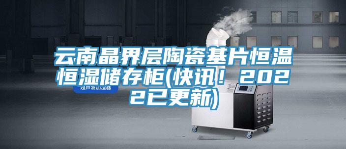 云南晶界層陶瓷基片恒溫恒濕儲存柜(快訊!2022已更新)