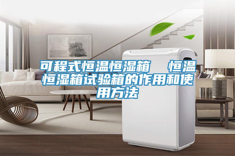 可程式恒溫恒濕箱 恒溫恒濕箱試驗(yàn)箱的作用和使用方法