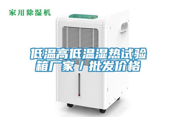 低溫高低溫濕熱試驗箱廠家／批發價格