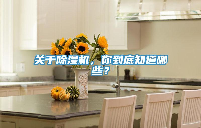 關于除濕機，你到底知道哪些？