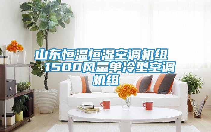 山東恒溫恒濕空調(diào)機組 1500風量單冷型空調(diào)機組