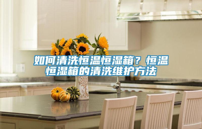 如何清洗恒溫恒濕箱?恒溫恒濕箱的清洗維護方法