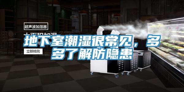 地下室潮濕很常見，多多了解防隱患