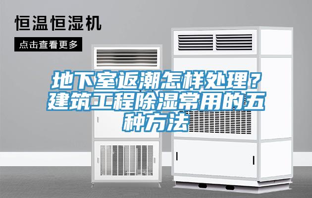 地下室返潮怎樣處理？建筑工程除濕常用的五種方法