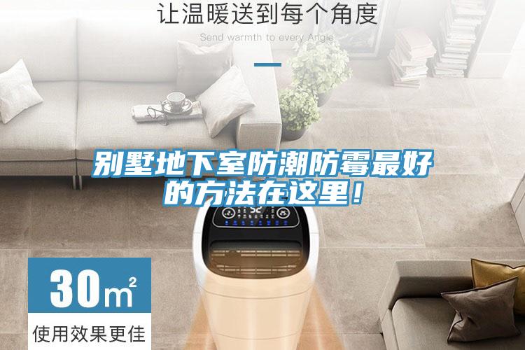 別墅地下室防潮防霉最好的方法在這里！