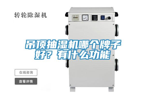 吊頂抽濕機哪個牌子好？有什么功能