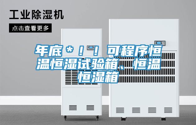 年底*!!可程序恒溫恒濕試驗箱、恒溫恒濕箱