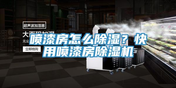 噴漆房怎么除濕?快用噴漆房除濕機