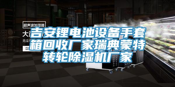 吉安鋰電池設(shè)備手套箱回收廠家瑞典蒙特轉(zhuǎn)輪除濕機廠家