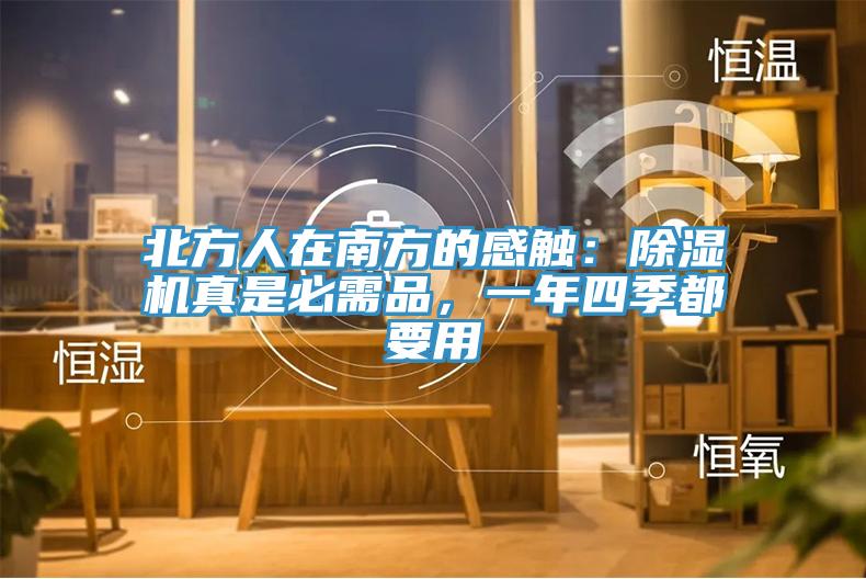 北方人在南方的感觸:除濕機(jī)真是必需品,一年四季都要用