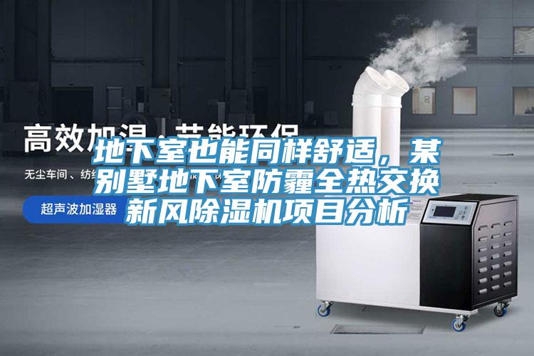 地下室也能同樣舒適，某別墅地下室防霾全熱交換新風(fēng)除濕機(jī)項(xiàng)目分析