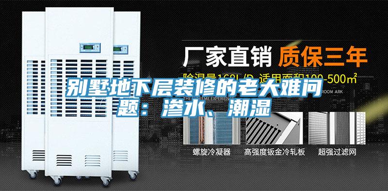別墅地下層裝修的老大難問題：滲水、潮濕