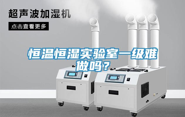 恒溫恒濕實驗室一級難做嗎？
