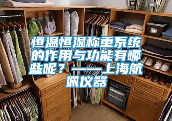 恒溫恒濕稱重系統的作用與功能有哪些呢?——上海航佩儀器