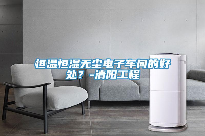 恒溫恒濕無塵電子車間的好處？-清陽工程