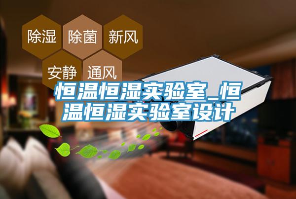 恒溫恒濕實驗室_恒溫恒濕實驗室設計