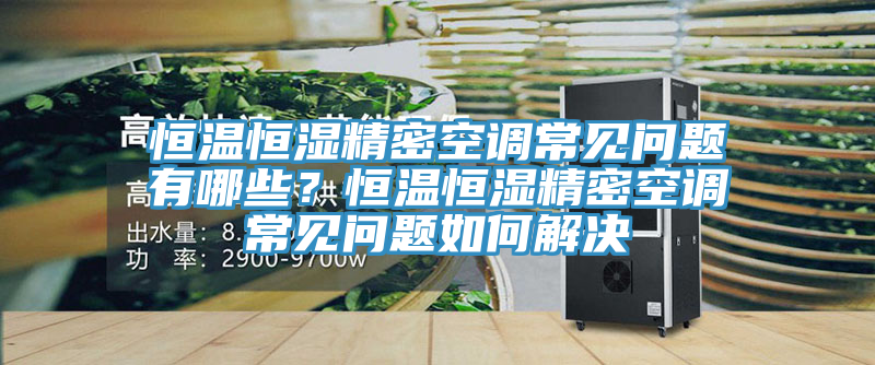 恒溫恒濕精密空調(diào)常見問題有哪些？恒溫恒濕精密空調(diào)常見問題如何解決