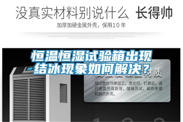 恒溫恒濕試驗箱出現結冰現象如何解決？