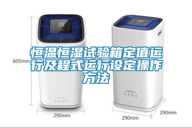 恒溫恒濕試驗(yàn)箱定值運(yùn)行及程式運(yùn)行設(shè)定操作方法