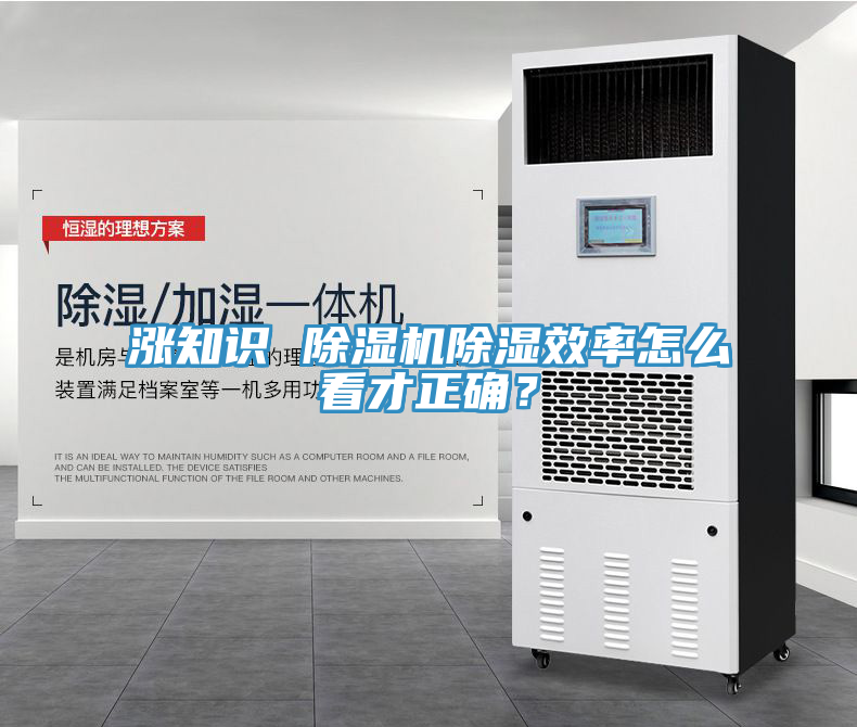 漲知識 除濕機除濕效率怎么看才正確?