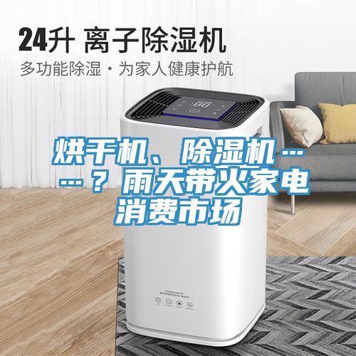 烘干機(jī)、除濕機(jī)……?雨天帶火家電消費市場