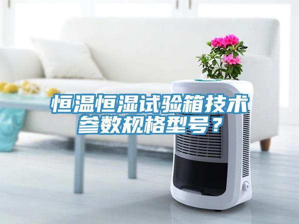 恒溫恒濕試驗箱技術參數規格型號？