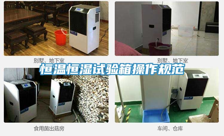 恒溫恒濕試驗箱操作規范