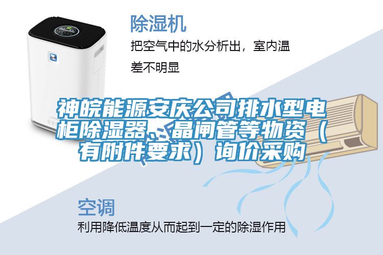 神皖能源安慶公司排水型電柜除濕器、晶閘管等物資（有附件要求）詢價采購