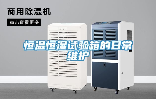 恒溫恒濕試驗箱的日常維護