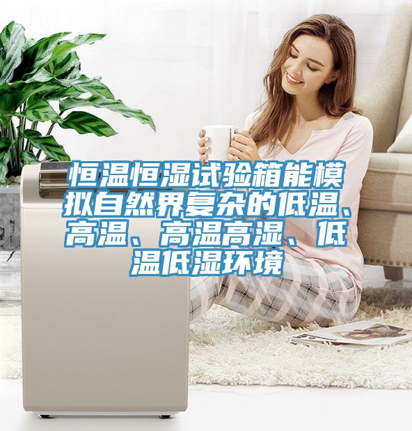 恒溫恒濕試驗(yàn)箱能模擬自然界復(fù)雜的低溫、高溫、高溫高濕、低溫低濕環(huán)境
