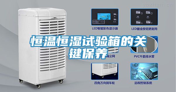 恒溫恒濕試驗箱的關鍵保養(yǎng)