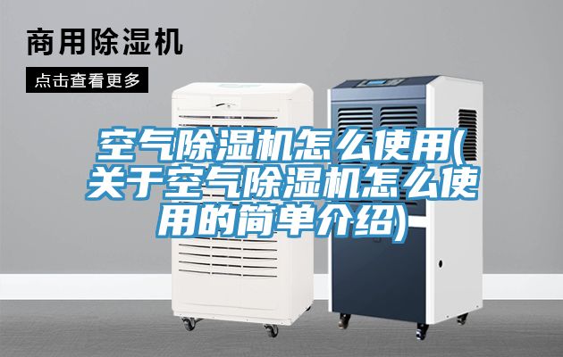 空氣除濕機怎么使用(關于空氣除濕機怎么使用的簡單介紹)