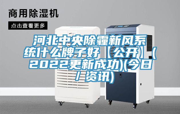 河北中央除霾新風(fēng)系統(tǒng)什么牌子好【公開(kāi)】(2022更新成功)(今日／資訊)