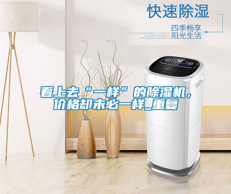 看上去“一樣”的除濕機，價格卻未必一樣_重復