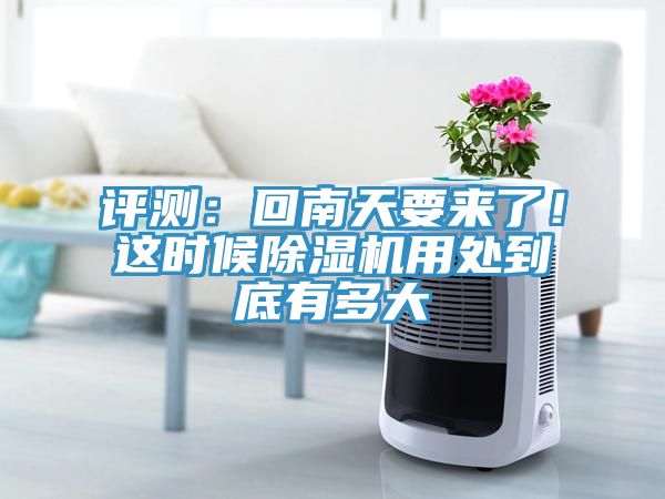 評測：回南天要來了！這時候除濕機用處到底有多大