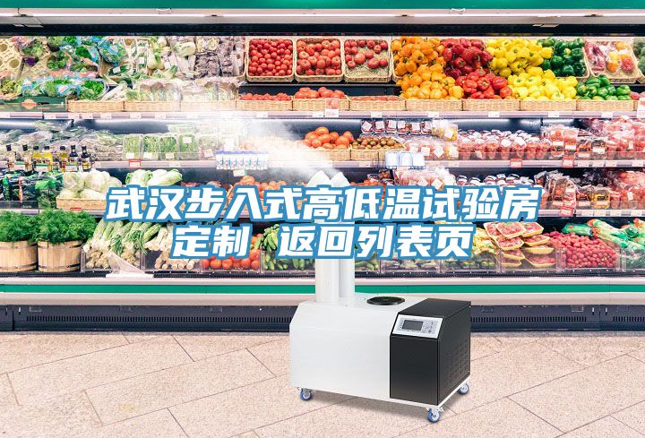 武漢步入式高低溫試驗房定制 返回列表頁