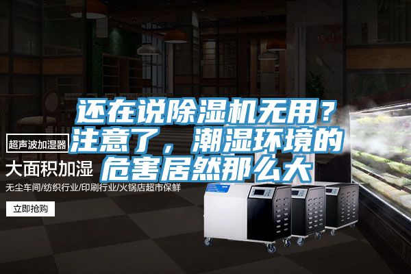 還在說除濕機無用？注意了，潮濕環(huán)境的危害居然那么大