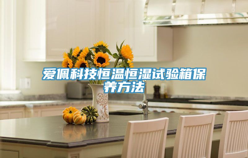 愛佩科技恒溫恒濕試驗箱保養方法