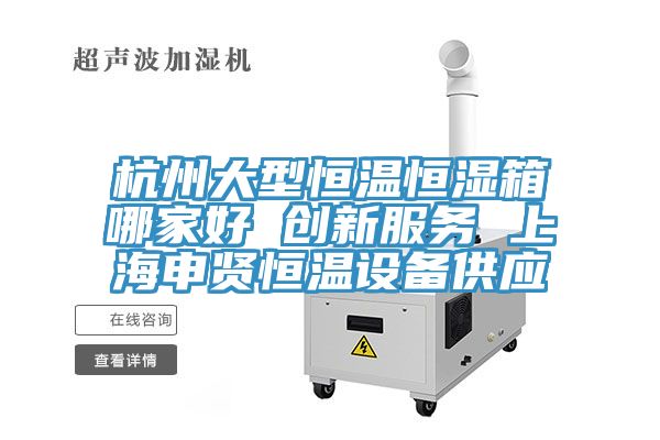杭州大型恒溫恒濕箱哪家好 創(chuàng)新服務 上海申賢恒溫設備供應