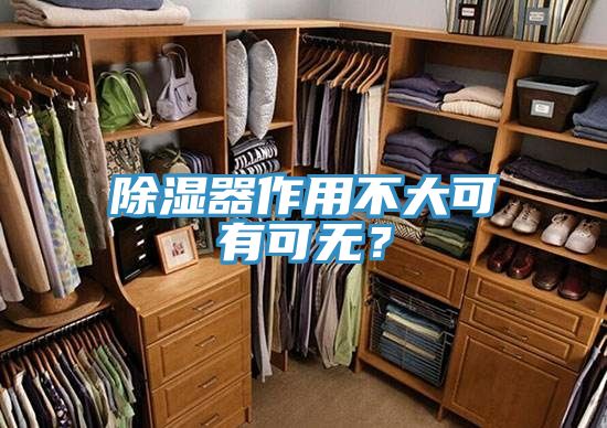 除濕器作用不大可有可無？